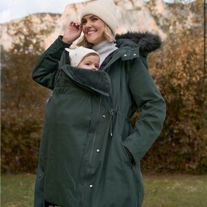 Seraphine Maternity and Baby Wearing Winter Coat
